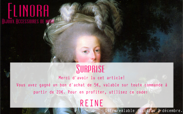 Rendez-vous sur www.elinorabijoux.com pour profiter de votre bon d'achat :-)